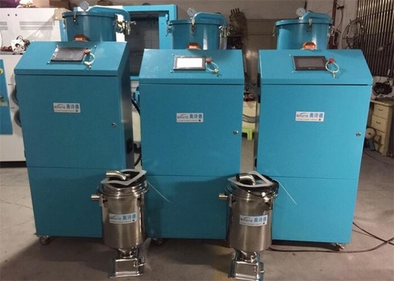 Carregador de vácuo industrial de resina de plástico com sistema de controlo PLC