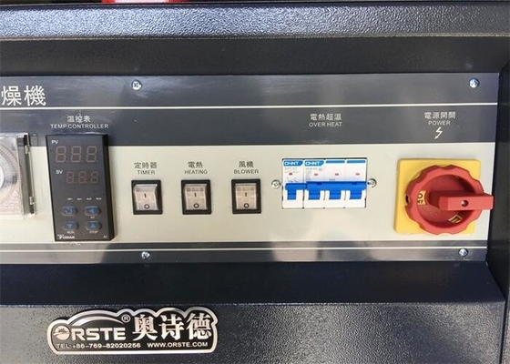 SUS 304 Oven Dryer Cabinet industrial 6.4KW para a resina plástica dos grânulo