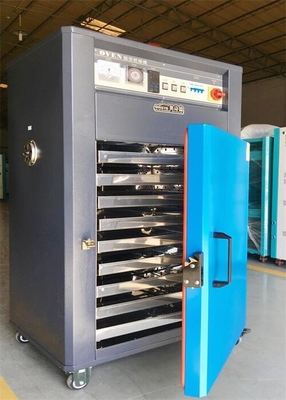 SUS 304 Oven Dryer Cabinet industrial 6.4KW para a resina plástica dos grânulo