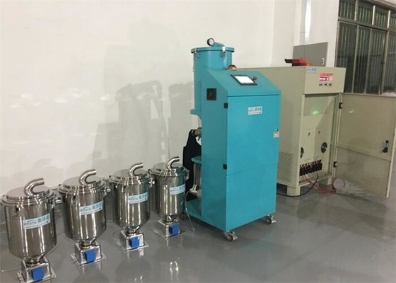 Máquina de carregamento automático de distância de 200 m com motor de 15 kW para carregamento rápido e suave de plástico