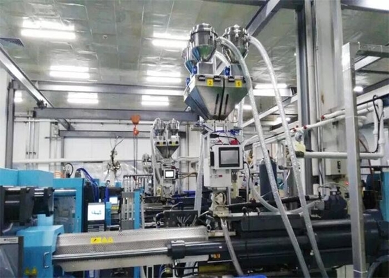 Alimentador gravimétrico dos plásticos do misturador do grupo da extrusão do sopro da injeção automático
