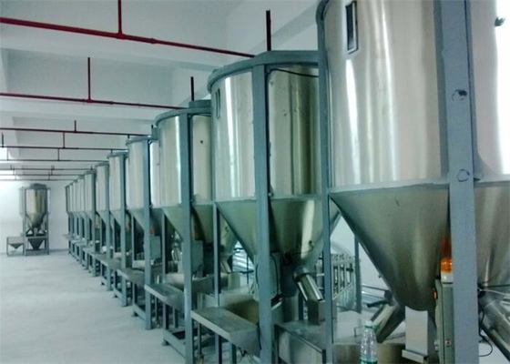 Mixer vertical de plástico vertical industrial com potência de motor personalizável
