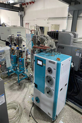 Carregadores dessecantes industriais compactos do funil do desumidificador para a resina de plásticos