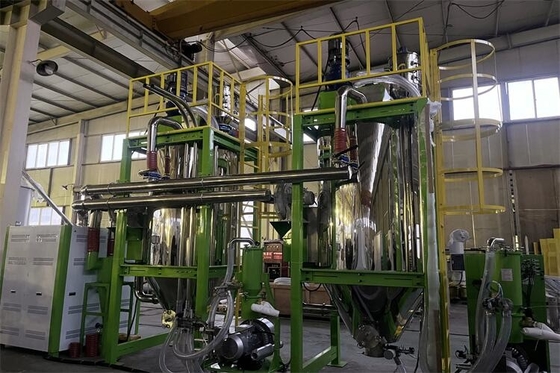 100-1000 secador do cristalizador do ANIMAL DE ESTIMAÇÃO do Kg/H com multi sistema da filtragem da fase