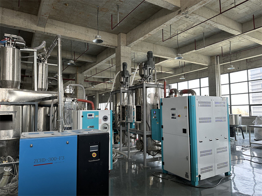 Refrigeração por ar 4-30KW Máquina de cristalização de animais de estimação Cristalizador de plástico com limpeza automática