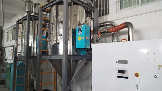 Sistema de desumidificação azul ou cinza com opção de alimentação adaptável