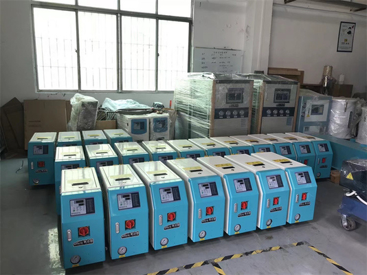 Controlador de temperatura do fluido de transferência de calor ajustável Azul e branco